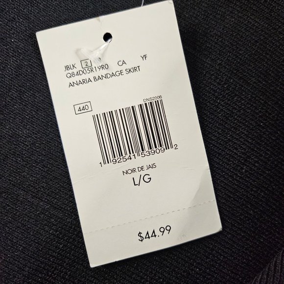 NWT Guess Women's Black Anaria Bandage Skirt Size L - Picture 6 of 8